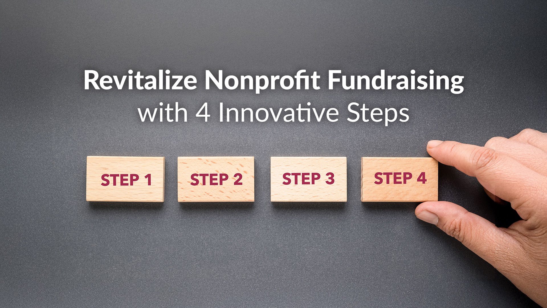 Nonprofit fundraising 4 steps